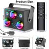 Party lights, disco DJ strobe lights, rave stage projector effects, dance club lights, with sound-enabled remote control, for parties, home shows, kar