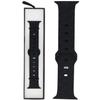 GlacierX Silicone Rhombille Black Smartwatch Strap for Apple Watch 42/44/45/49mm Black