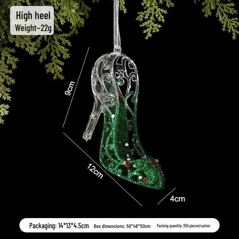 Green Elk & Snowflake Christmas Tree Decorations - Ornaments for a Festive Atmosphere