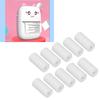 10Pcs Printable Paper Rolls White Printable Thermosensitive Thick Paper Thermal Paper Rolls for Smal