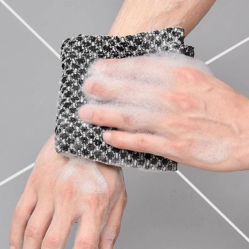 Japanischer Waschlappen zum Reiben, Nylon-Handtuchbürste für Rückentücher, Peeling-Dusche, Schwamm, Körper, Badezimmer-Zubehör