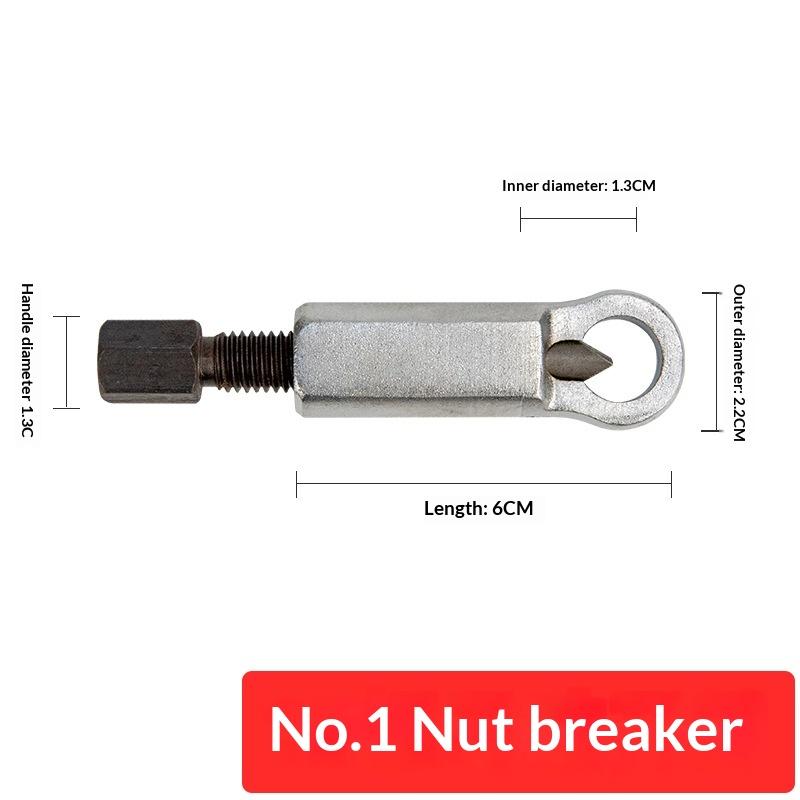 Nut Screw Splitter Cracker Remover Tool Set Manual Heavy Duty Steel Rusted Nut Breaker for Auto Repair Garage