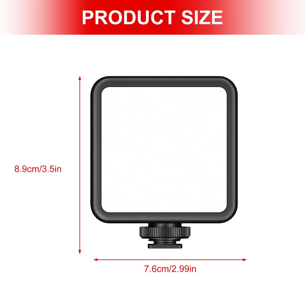 3000mAh Portable LED Video Light Portable Photography Camera 3000K-6000K Cold Shoe for DSLR Camera Camcorder Vlog