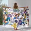 Kawaii Pokemon Pikachu Cartoon Flannel Blanket,Ultra Soft Warm Plush Throw for Home Bedroom Bed Sofa Cover Office Camping Gift