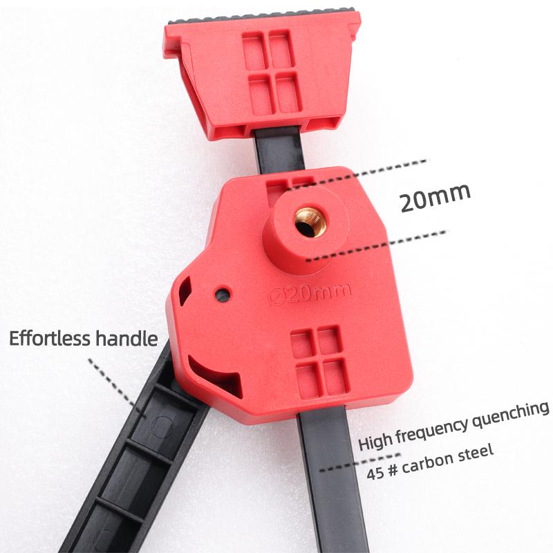 20MM Hole Woodworking Desktop Fixture Adjustable Frame Fixed Workbench Auxiliary Clamping Tool F Clamps Quick Release Clip