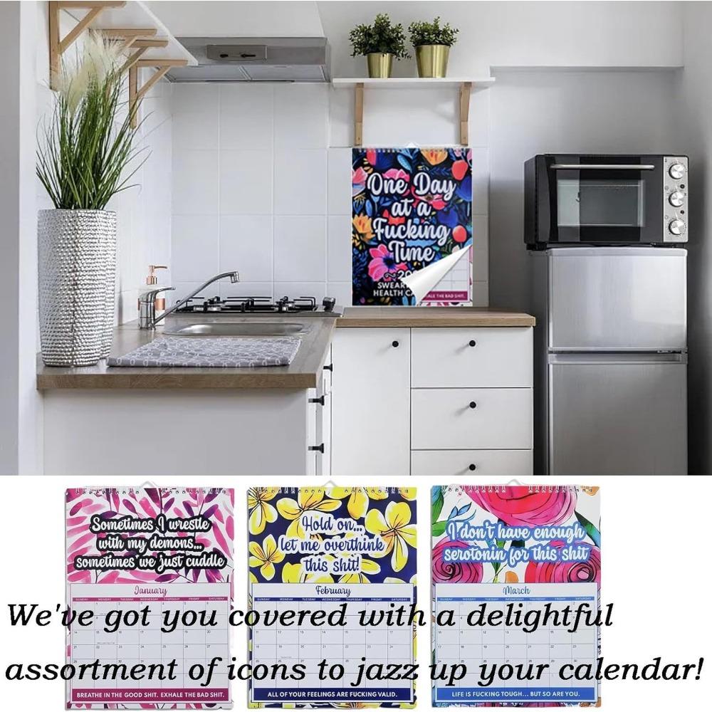 2026 Mental Health Wall Calendar - Creative Family Organizer & Funny Planner for Home Office Schedule Management
