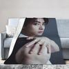 Cha Eun Woo Kpop Astro Idol Blanket Velvet  Cozy Lightweight Thin Throw Blanket For Home Bedding Throws