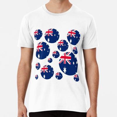 Bandeira australiana (2) Camiseta Premium S a 5XL Feita na AU/EUA Camiseta