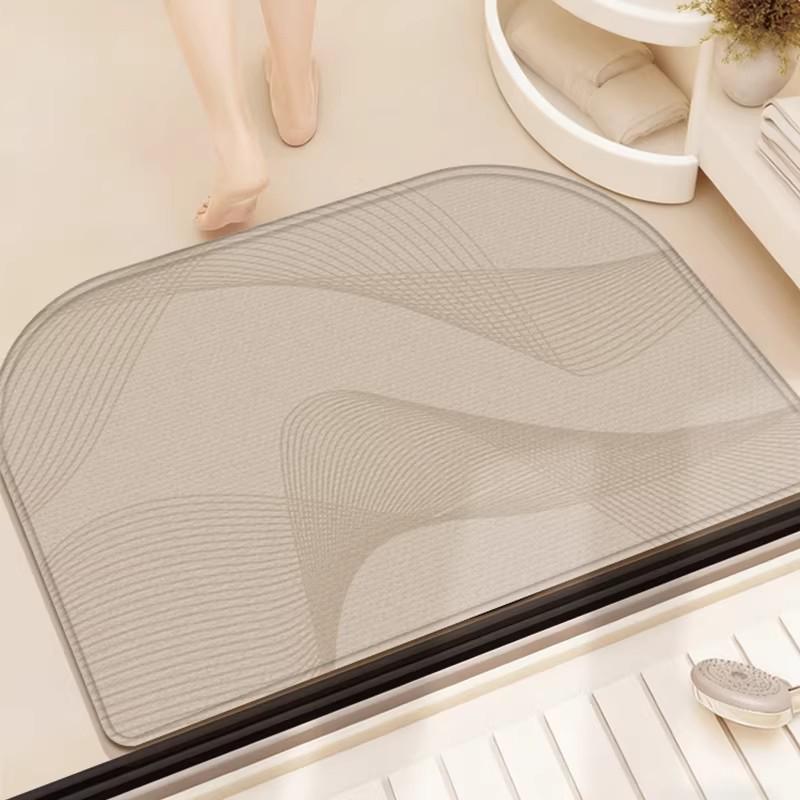 Luxury Quick-Dry Non-Slip Diatomaceous Floor Mat - Absorbent, Stain & Scratch-Resistant Bathroom Door Mat