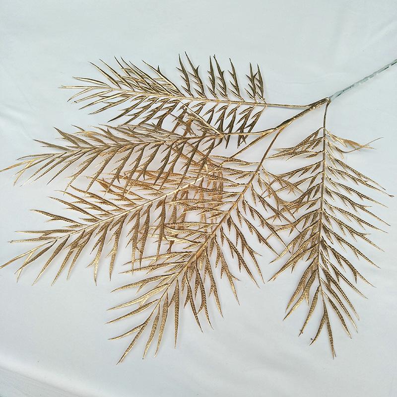 New Gold Simulation Plant Fake Bouquet Room Decoration Flower Arrangement Scattered Tail Sunflower Mulberry Leaf Persian Willow