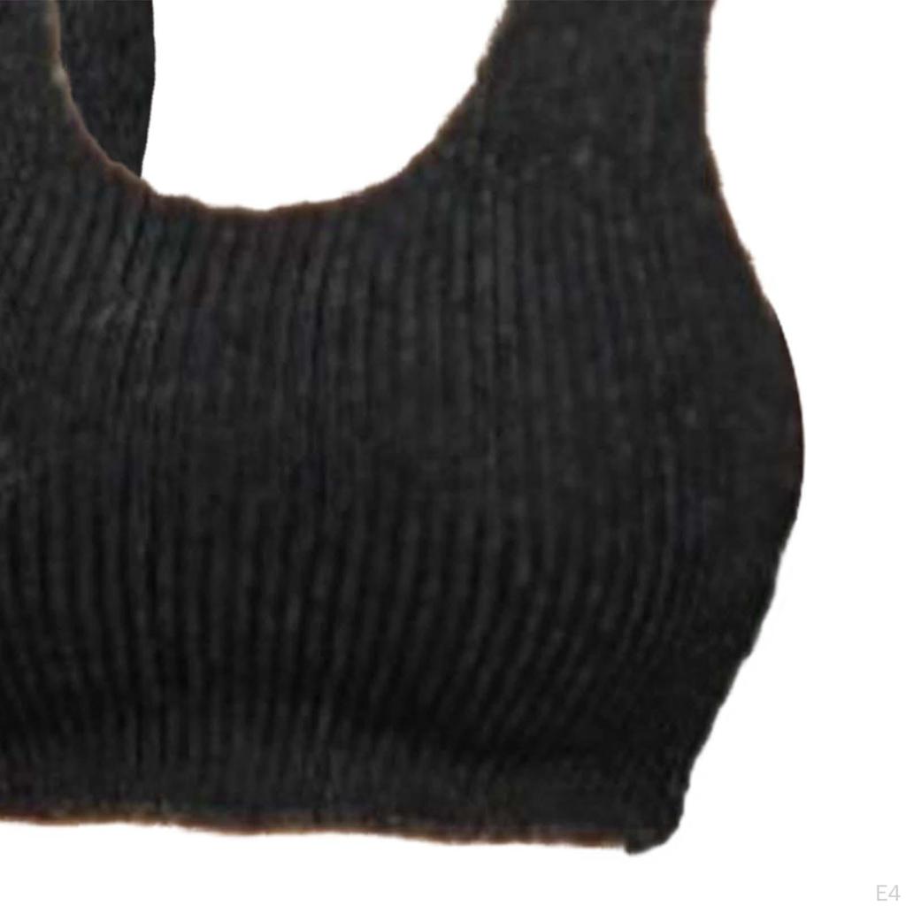 1/12 Female Vest, Handmade Doll Clothes Accessory, Miniature Clothing for 6in Model Figures