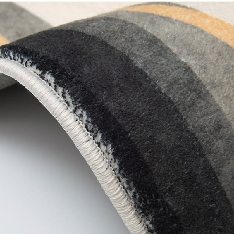 Light Luxury Carpets for Living Room Shaped Irregular Plush Floor Mat Nordic Bedroom Decor Striped Carpet Thicken Non-slip Rug