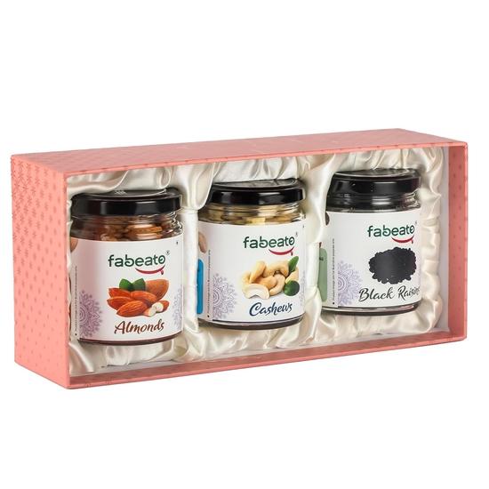Fabeato Premium Special Trockenfrüchte Geschenkbox für Diwali 320g| Feierliches Festtagsgeschenk für die Familie| Firmengeschenke| Perfektes Festtagsgeschenk für Lieben