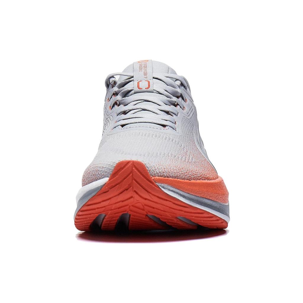 Lining Lijun 7 V2 Comfortable Versatile Shock Absorbing Slip Resistant Durable Lightweight Low Top Running Shoes Men Sneakers Gray Orange ARZT007-4