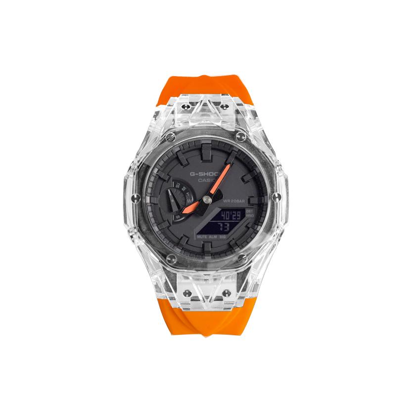 Casio Unisex Liquid Crystal,Analog Dual Display Series 48.5mm Black Watch GA-2100-1A1(Watch8--)