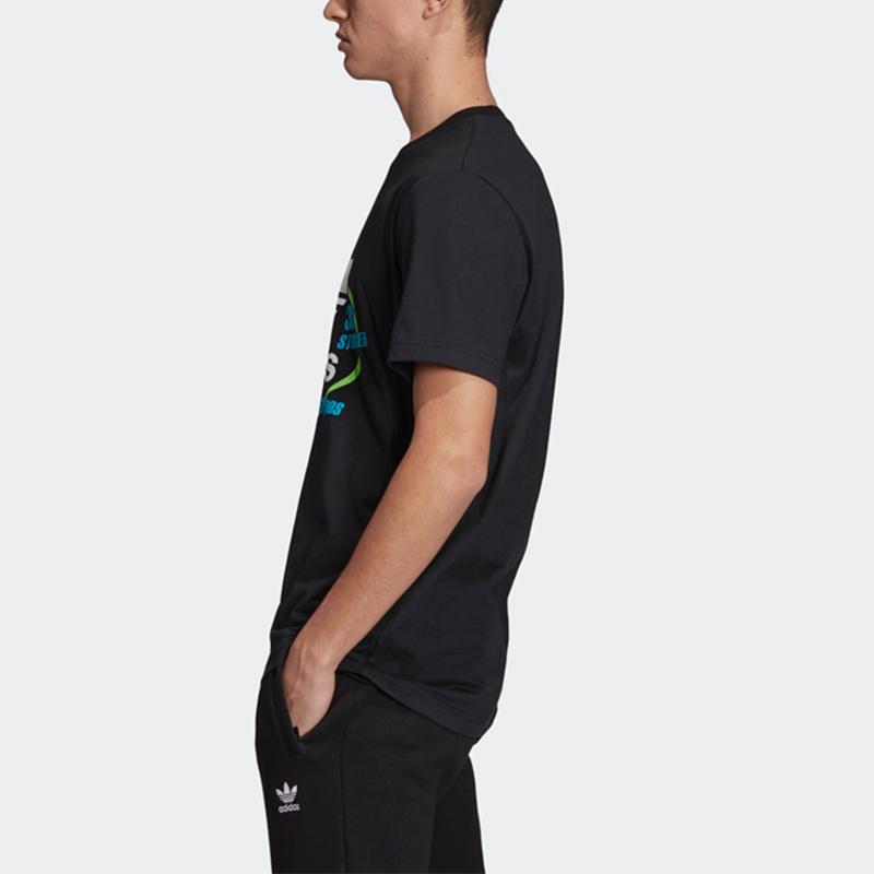 Adidas Originals Bodega Tee With Trefoil Print Men Tops Black FK9975