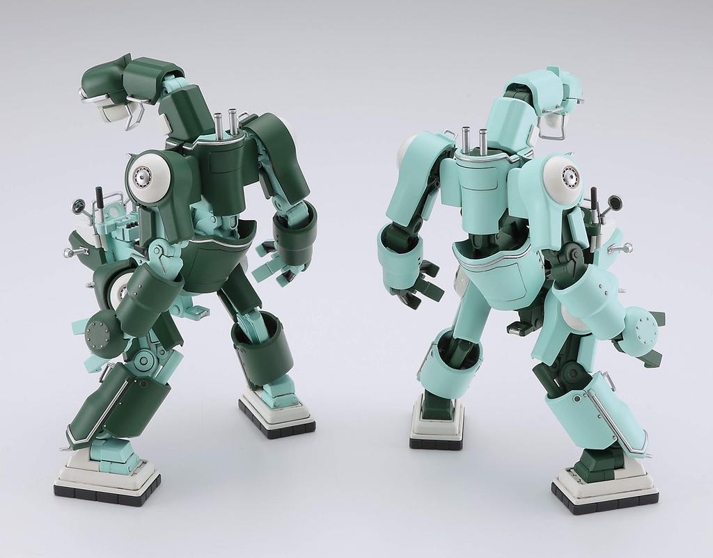 Hasegawa Creator Works Series Mechatro Tube 1 01 Usumidori Midori Set Scale Plastic Model CW21 No. No. & 2-piece 1/35 Color-coded