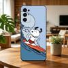 Cartoon T-S-noopy-PC  Phone Case Black Silicone Soft For Samsung S25,S24,S21,S22,S23,S30,Ultra,S20,Plus,Fe,Lite