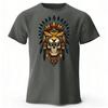 Fashionable South American Tribal Printed Pure Cotton Short Sleeved Shirt with Multiple Color Options for Mens Casual Tshirt