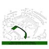 LR093495 Rear Bumper Skirt Trim Strip for Land Rover Range Rover Velar