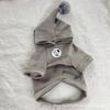 Double-Layer Thickened Soft Velvet Hooded Dog Cat Two-Legged Winter Coat Small Medium Large Breeds