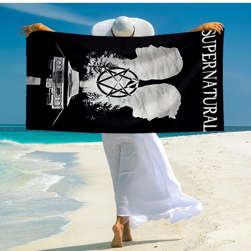 Supernatural Fashion Beach Towel: Ideal for Summer Adventures Soft, absorbent and quick drying suitable for swimming and bathing