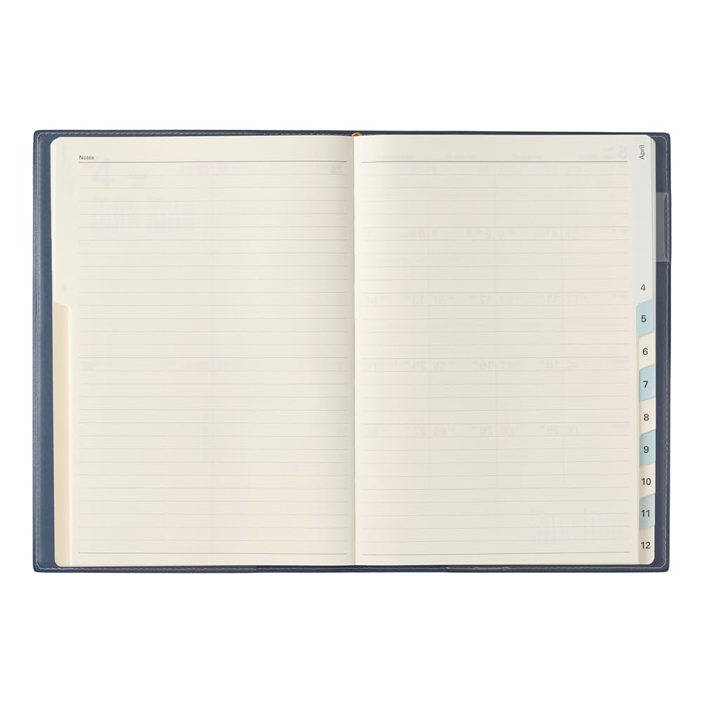 NOLTY Planner 2026 A5 Weekly Access 5 Navy Blue 6481 December (Starts 2025)