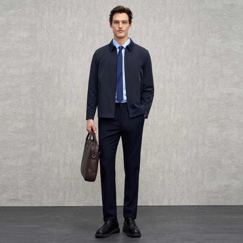 EMZ Erdos Men's Business Casual 3-Proof Collared Jacket