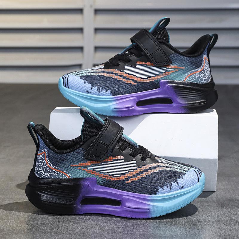 Children's Sports Shoes 2025 Spring and Autumn New Middle-aged and Older Boys' Mesh Breathable Boys' Soft-soled Shock-absorbing Running Shoes