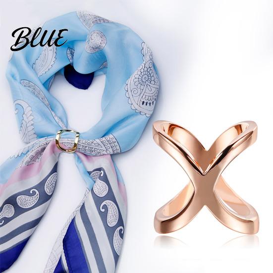 Durable Scarf Fastener Button X-Type Design Compact Size Versatile Alloy