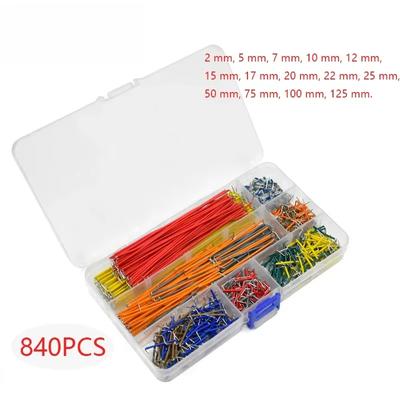 350-840pcs U Shape Solderless Breadboard Jumper Cable Wire Kit 14 Types Lengths for PCB Bread Board Prototyping Circuits Boards