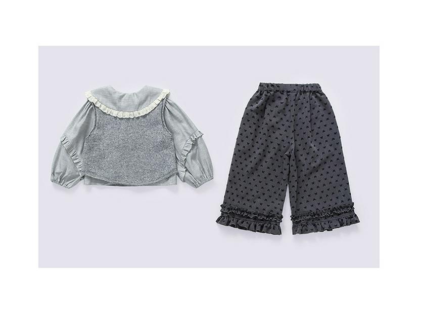 Set Elegant de Vestă din Trei Piese pentru Fete - Primăvară/Toamnă 2025 Modă Coreeană