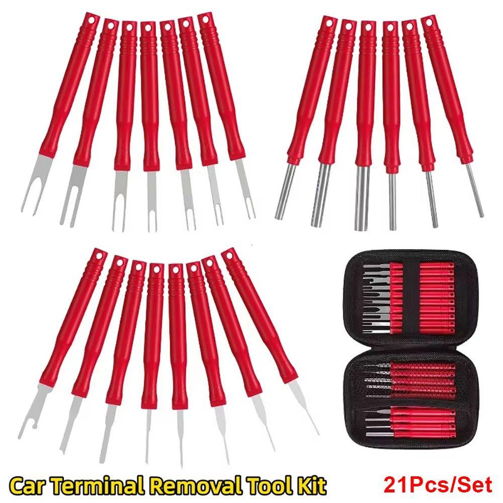 21Pcs/Set Stainless Steel Wire Crimp Removal Tool  for Car Wiring Harness Repair
