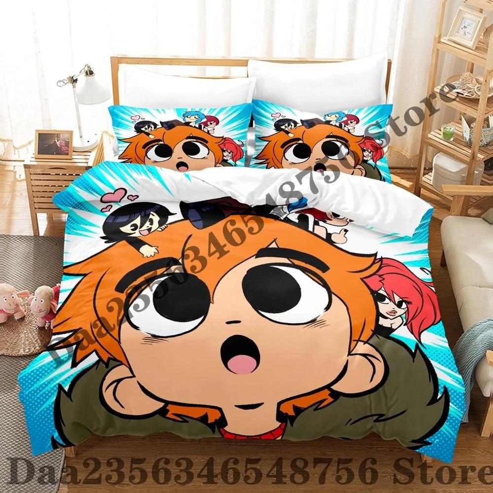 Scott Pilgrim Takes Off Bedding Set Single Twin Full Queen King Size Bed Set Adult Kid Bedroom Duvetcover Sets Bed Sheet Set