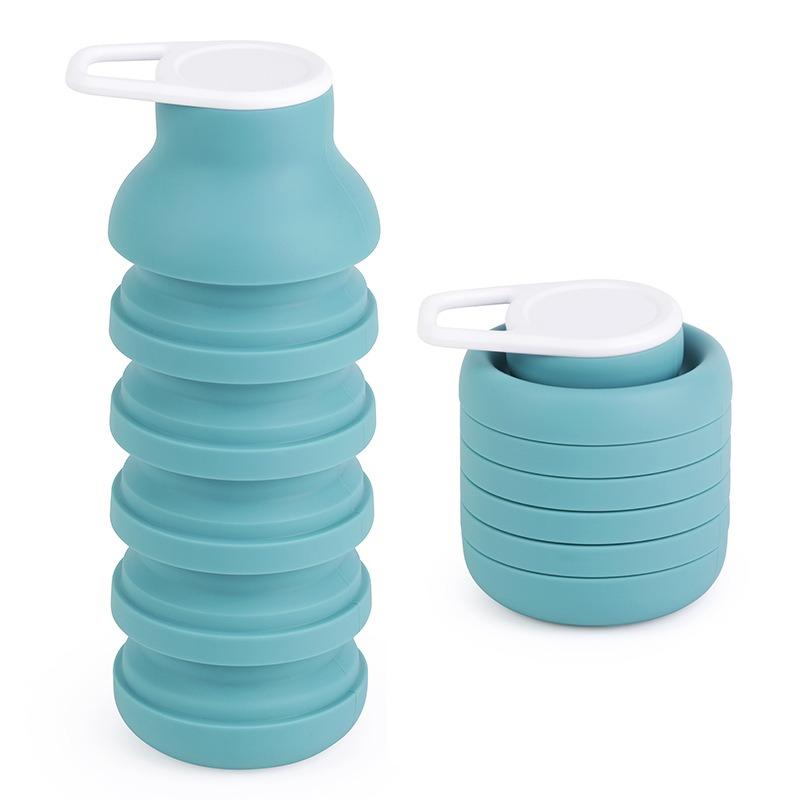 Silicone Folding Cup Outdoor Travel Water Bottle Portable and Handy Cup Cycling Water Cup