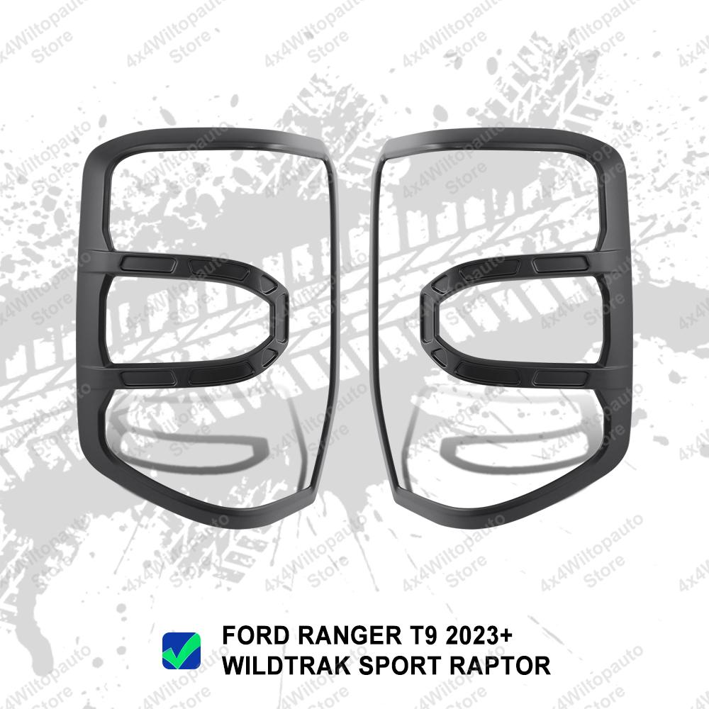 

ABS Tail Lights Cover Surrounds Trim For Ford Ranger T9 Wildtrak 2025-ON Sport XLT XLS XL Rear Lamp Hoods Car Accessories