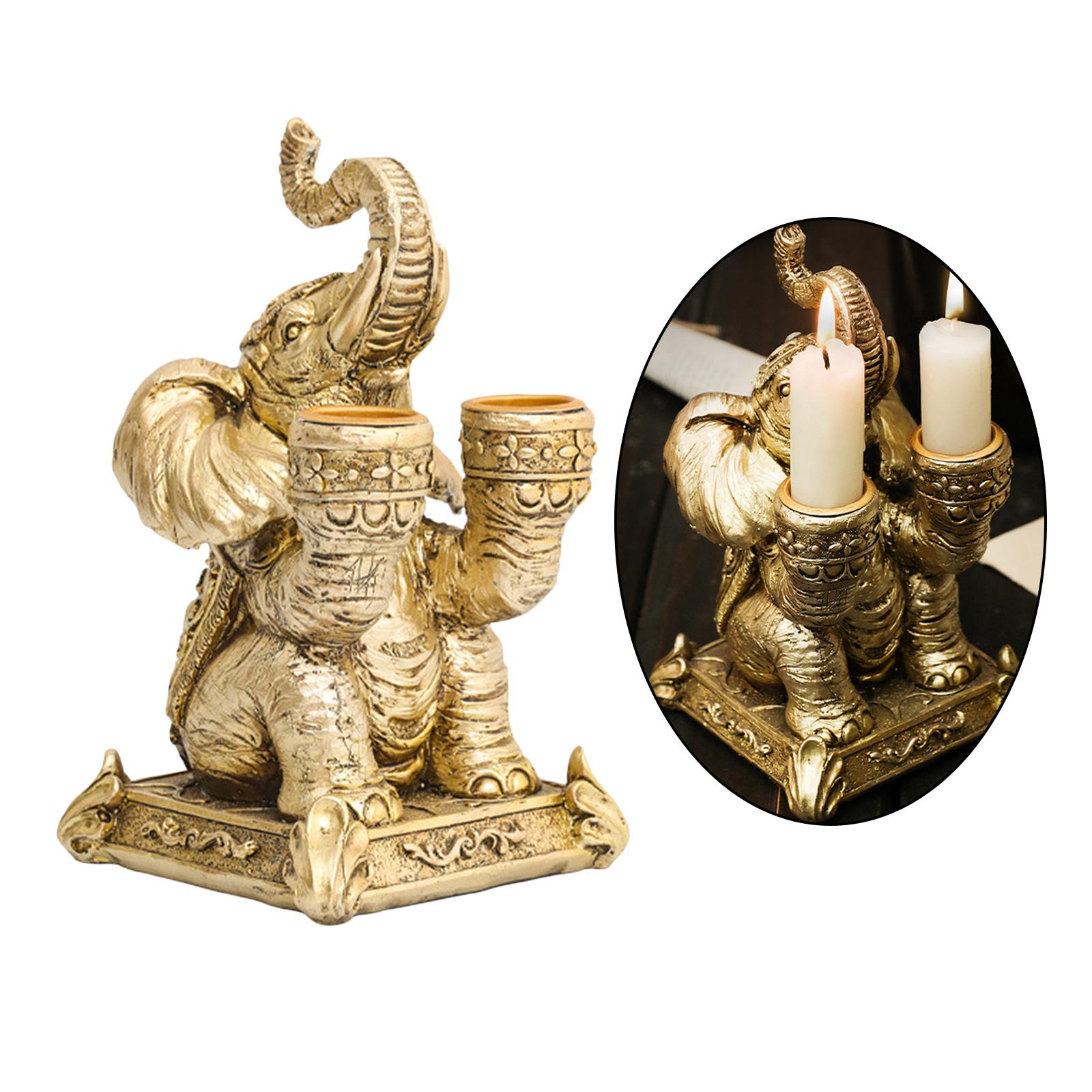 Shape Pillar Candle Candlestick Home Living Room Ornaments золотой