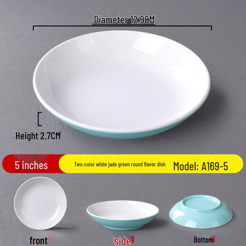 Nordic Style Commercial Buffet Plate – Durable Round Plastic Plate for Hotels and Restaurants