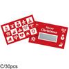 10/30PCS NEW Christmas Scratch Cards With Santa Claus - And Gift Game Tree DIY Pattern Vouchers, Christmas Party Tool Holid F2H0