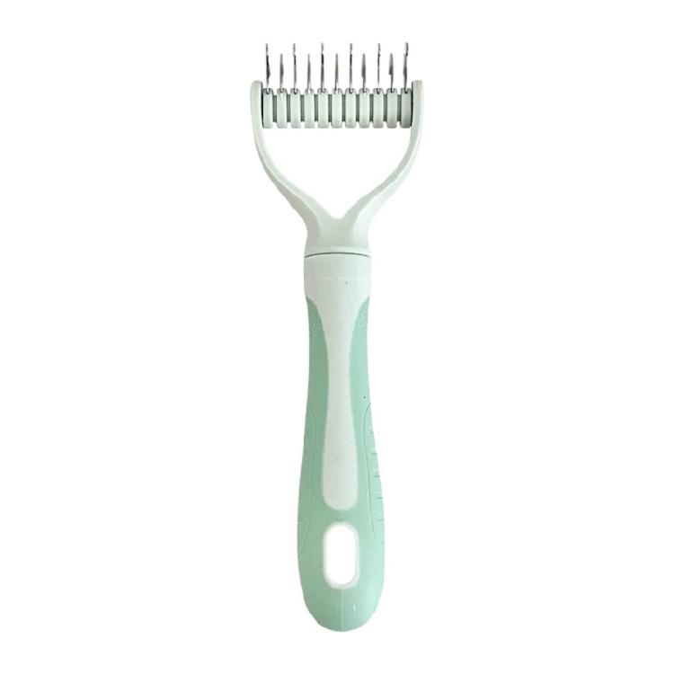 

Pet Hair Comb for Various Dog Ergonomic Handle Cats Hair Brush Easily Detangling Knots and Tangles Pet Grooming Supply small зелений
