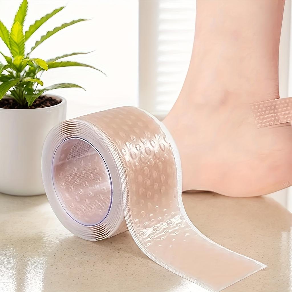 Cerotti per vesciche in gel di silicone, trasparenti, per proteggere il tallone di piedi, mani e dita, sollievo dall'attrito delle scarpe, prevenzione delle vesciche, flessibili e traspiranti.
