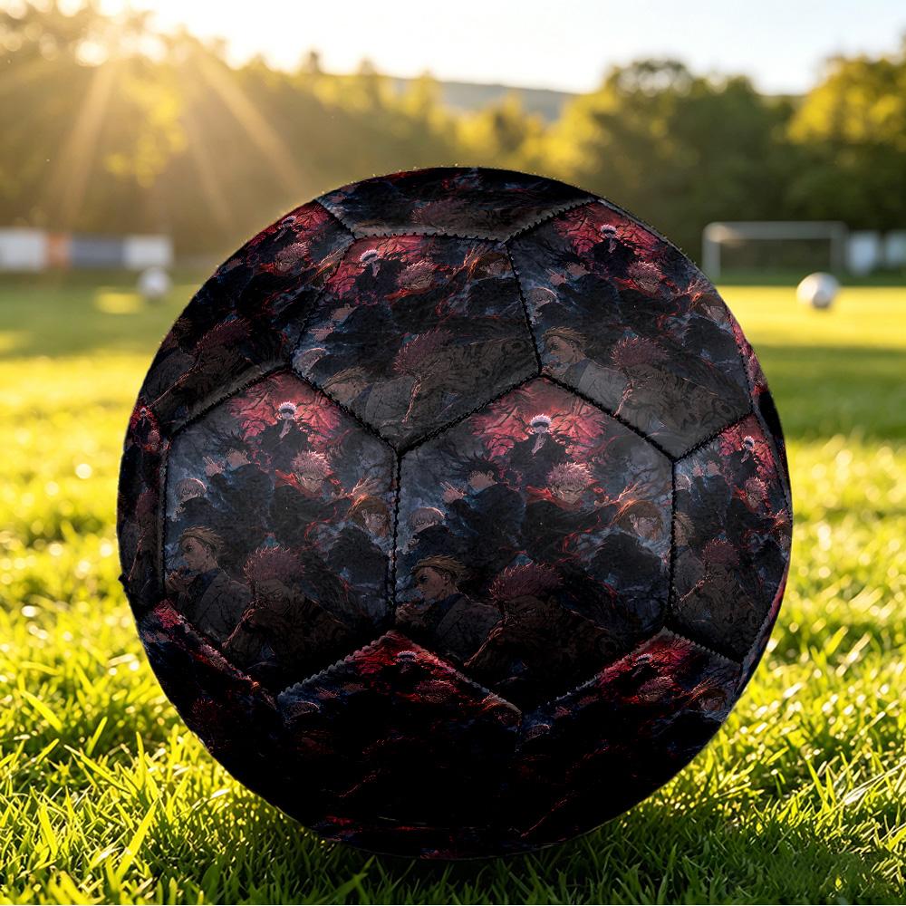 Jujutsu Kaisen Size 5 Soccer Ball, Durable Standard Football For Training Match Outdoor Sports