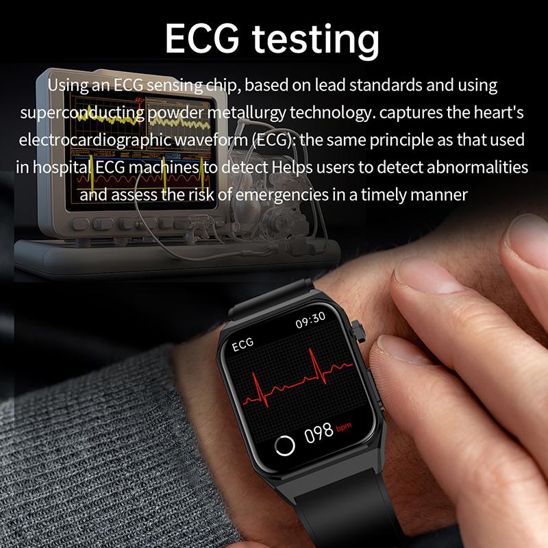 2025 New Smart Watch ECG+PPG Body Temperature ECG Blood Oxygen Heart Rate Waterproof 68 Monitoring Bracelet