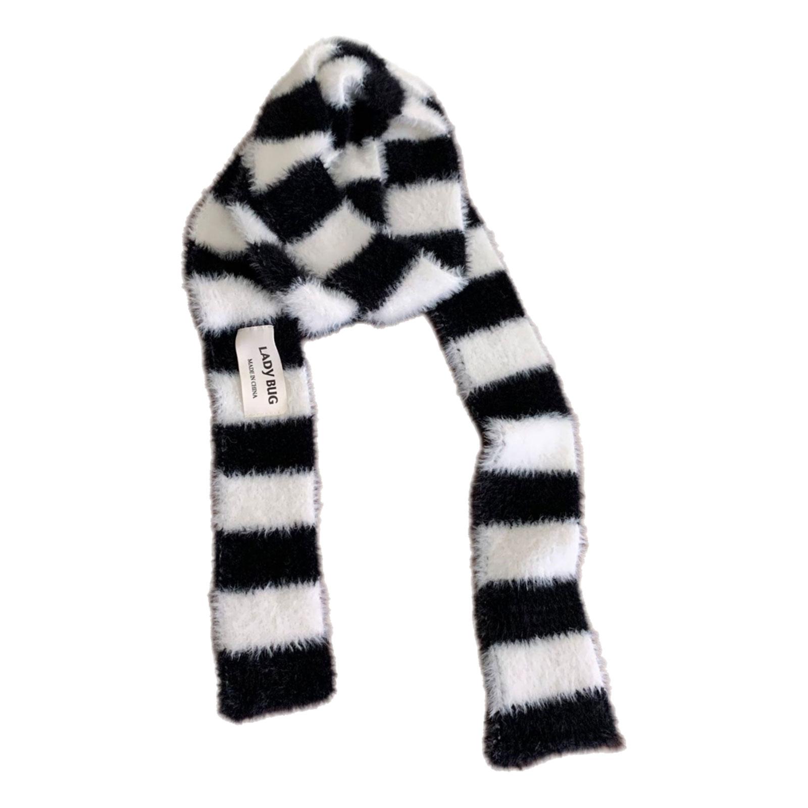 

Knit Scarf for Women Long Skinny Belt Necktie Neck Scarf Girls Photo Props Long Neckerchief Skinny Scarf Necktie чёрный