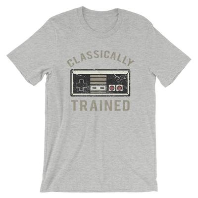 Classically Trained T-Shirt. Video Game Gamer 100% Cotton Premium Tee NEW