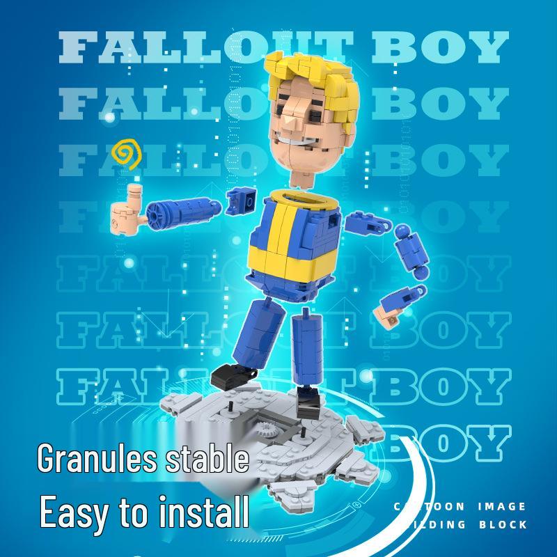 Cross-border MOC Lego-Compatible Fallout Shelter Building Blocks: Vault Boy Model Toy