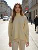 Men's Outerwear Casual Knit Sweater Long Sleeve Pullover for Women Autumn Winter Fashion