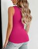 2026 Women's Spring/Summer Slim Basic Deep V-Back Sleeveless Tank Top
