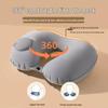 Inflatable U-Shaped Travel Neck Pillow for Car & Airplane