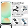 Coque de protection - BOOLING - Samsung Galaxy S24 FE - Souple - Transparent - Bandoulière violette